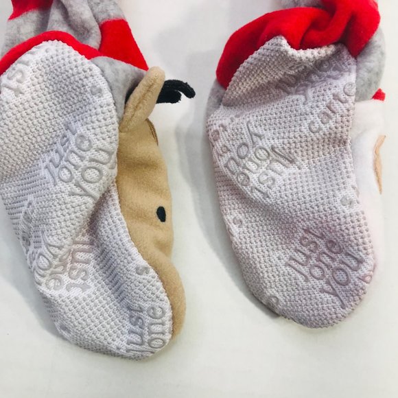 2 Pack Just One You Made By Carter's Baby Size 9 Month Santa Footed Pajama New - Picture 14 of 16